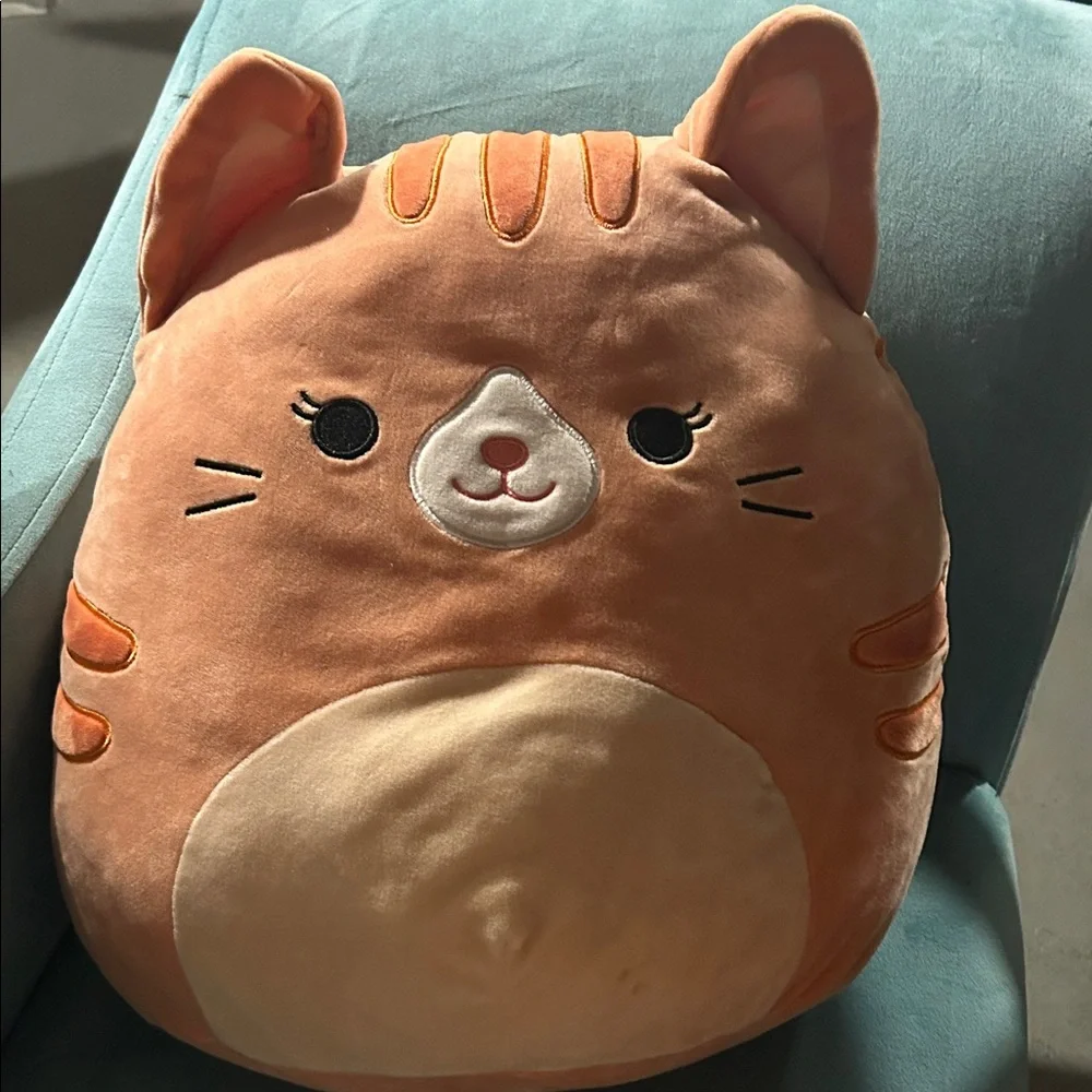 Squishmallows Orange and Cream Cat Bed